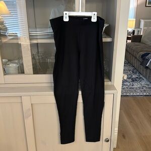 J Crew fleece lined leggings. Black, size S